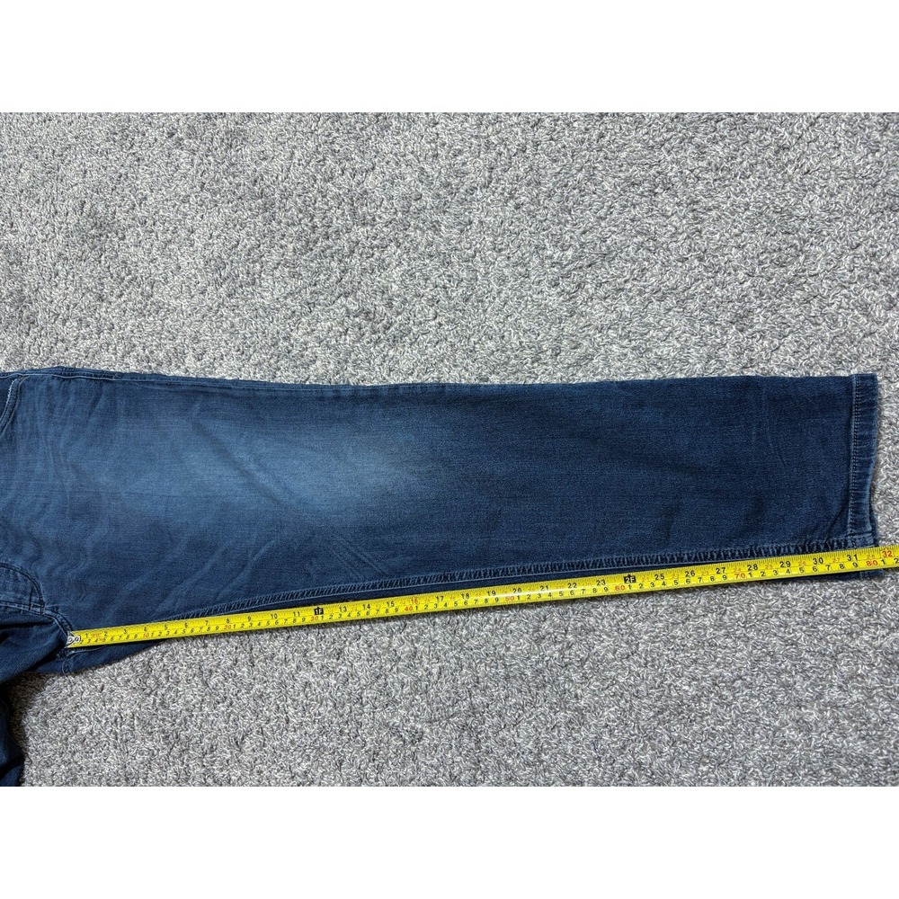 Diesel Krooley Jeans Mens 38x32 Denim Sweat Pants Blue Dark Wash Distressed - Picture 14 of 16